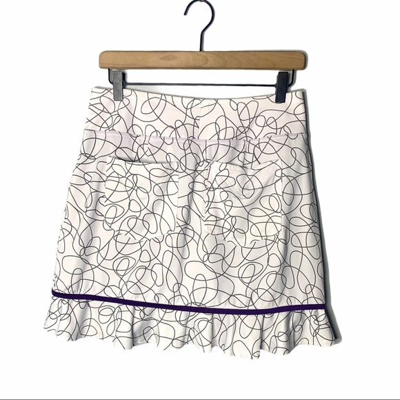 Jofit Sierra Swirl Piped Ruffle Golf Skort - Picture 5 of 6